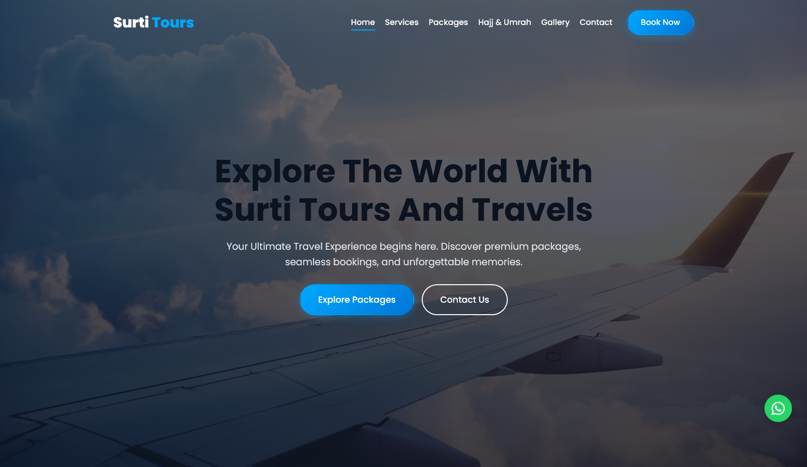 Travel booking portal landing page by Zelovaflux